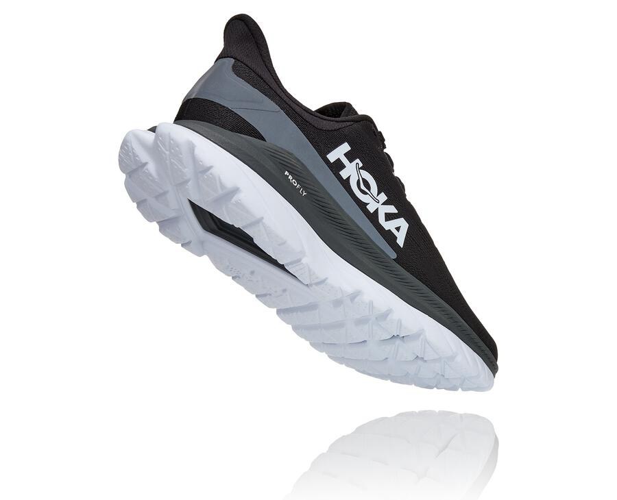 Hoka One One Hardloopschoenen Dames - Mach 4 - Zwart/Wit - KG5981067